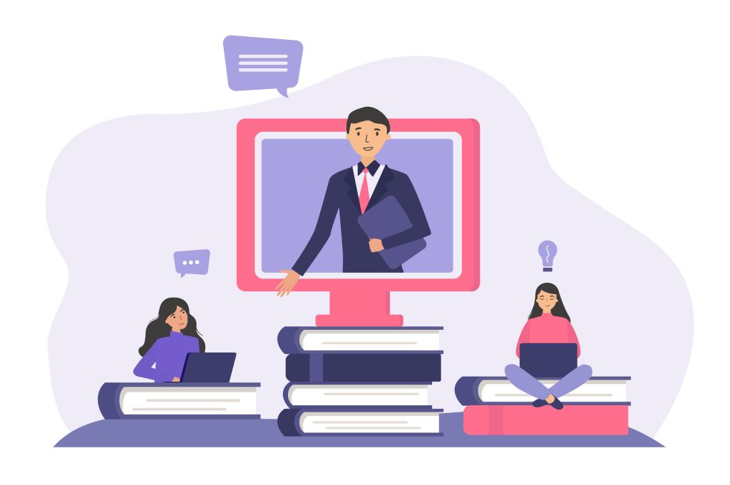 ilustración clase online