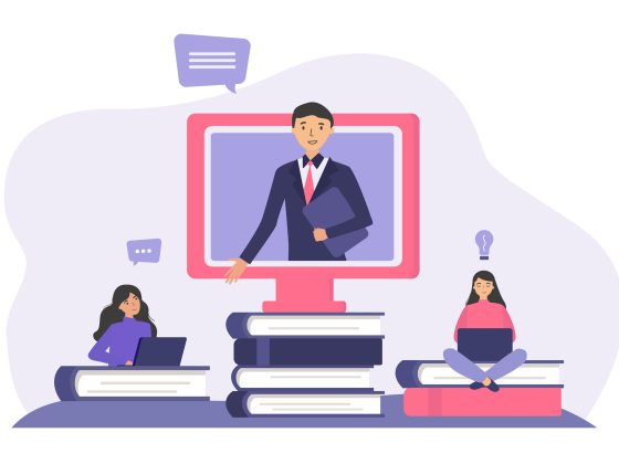 ilustración clase online