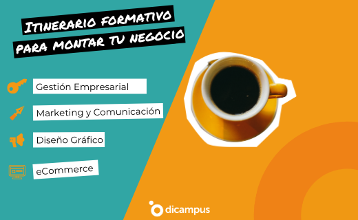 infografía itinerario formativo en markeitng