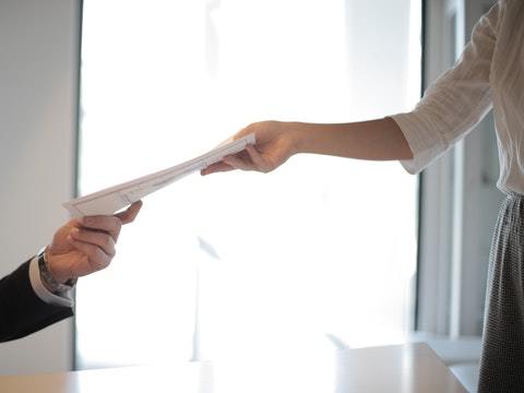 entrega de documentación